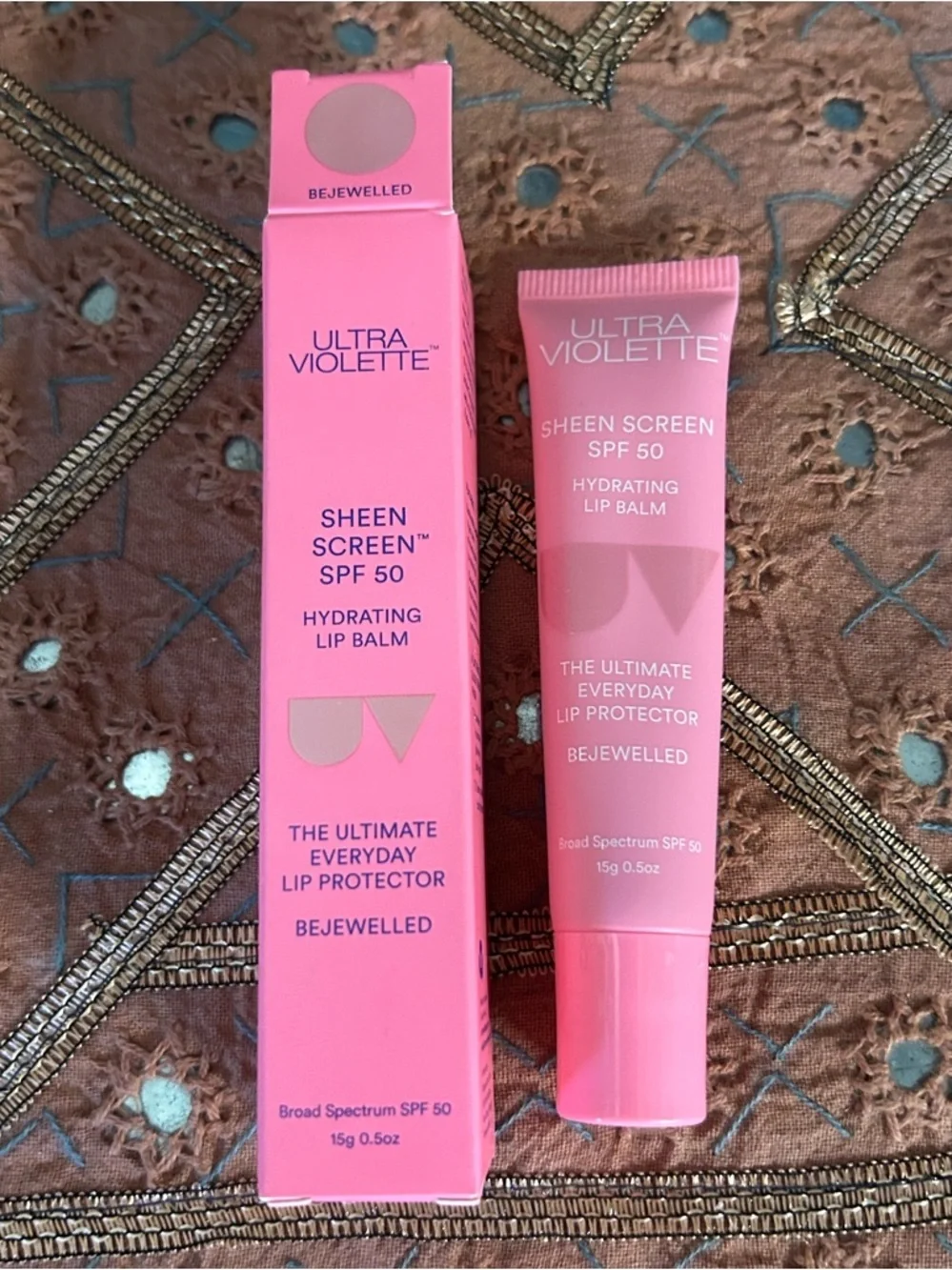 Ultra Violette Sheen Screen SPF 50 Hydrating Sunscreen Lip Balm in Bejewelled